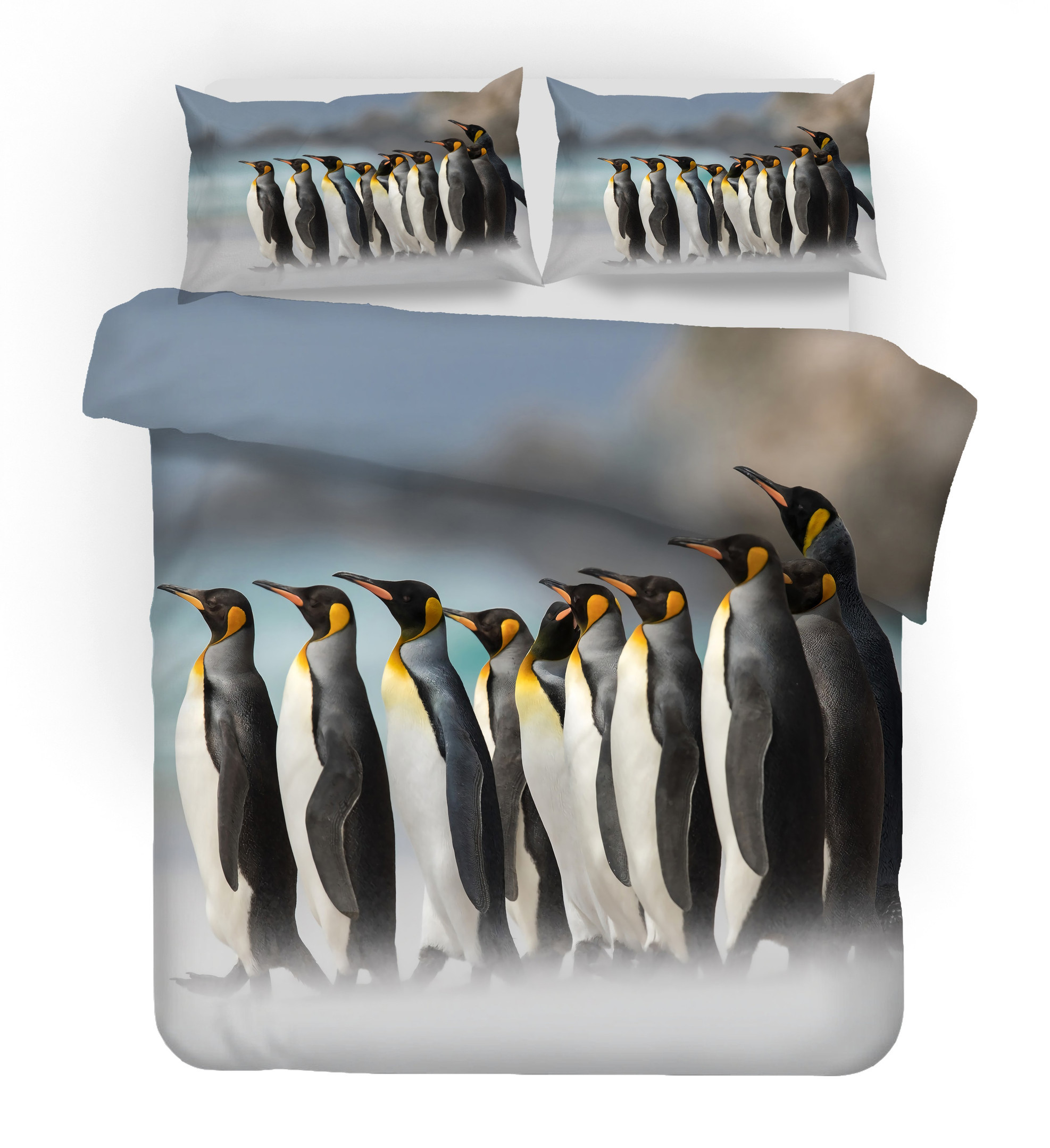 3D Polar Penguins Bed Sheets Duvet Cover Bedding Sets