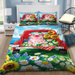 3D Pig Sunflower On The Car Cotton Bed Sheets Spread Comforter Duvet Cover Bedding Sets