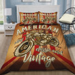 Retro Vintage American Legendary Motorcycles Cotton Bed Sheets Spread Comforter Duvet Cover Bedding Sets