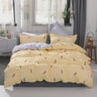Carrot Print Yellow Bedding Set (Duvet Cover & Pillow Cases)