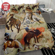 Personalized Horse Cowboy Pattern Bedding Set Bed Sheet Spread Comforter Duvet Cover Bedding Sets