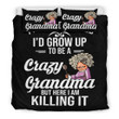 Crazy Grandma Cotton Bed Sheets Spread Comforter Duvet Cover Bedding Sets