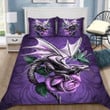 Purple Dragon Cotton Bed Sheets Spread Comforter Duvet Cover Bedding Sets
