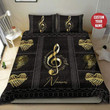 Personalized Music Note Gold Take My Whole Life Too  Bed Sheets Spread  Duvet Cover Bedding Sets