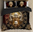 Skull Art Cotton Bed Sheets Spread Comforter Duvet Cover Bedding Sets