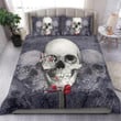 Skeleton Black And Gray Bed Sheets Duvet Cover Bedding Set Great Gifts For Birthday Christmas Thanksgiving