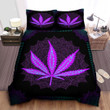 Cannabis Mandala Purple Bed Sheets Spread Duvet Cover Bedding Set