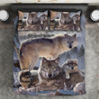 Wolf Family Cotton Bed Sheets Spread Comforter Duvet Cover Bedding Sets