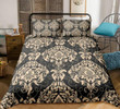 Gold European Style Baroque  Bed Sheets Spread  Duvet Cover Bedding Sets