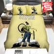 Cycling Biker Carrying Back View Bed Sheets Spread  Duvet Cover Bedding Sets