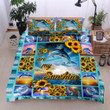 Dolphin Sunflower You Are My Sunshine  Bed Sheets Spread  Duvet Cover Bedding Sets