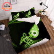 Personalized Green Light Playing Soccer  Bed Sheets Spread  Duvet Cover Bedding Sets Perfect Gifts For Soccer Lover