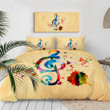 Rainbow Clef Music Note  Bed Sheets Spread  Duvet Cover Bedding Sets