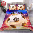 I Am A Champion Soccer Custom Duvet Cover Bedding Set With Your Name