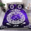 Wicca Purple Cat Duvet Cover Bedding Set