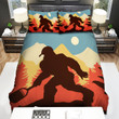 Bigfoot Wearing A Cap Silhouette Illustration Bed Sheets Spread Duvet Cover Bedding Sets