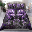 Dragon Spirit Art Purple  Bed Sheets Spread  Duvet Cover Bedding Sets