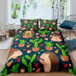 Hedgehog And Cactus Pattern Bed Sheets Duvet Cover Bedding Sets