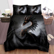 Dragon Flaming Black Dragon Art Bed Sheets Spread  Duvet Cover Bedding Sets
