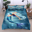 Beautiful Mermaid In The Ocean  Bed Sheets Spread  Duvet Cover Bedding Sets