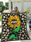 Sunflower Blessed To Be Called Mimi Quilt Blanket Great Customized Blanket Gifts For Birthday Christmas Thanksgiving