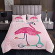 Pink Flamingo Lovely Day Bed Sheets Spread  Duvet Cover Bedding Sets