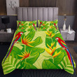 Parrot With Tropical Leaves Bedding Set Bed Sheets Spread  Duvet Cover Bedding Sets