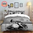 Personalized Baseball Equipment In Gray  Bed Sheets Spread  Duvet Cover Bedding Sets Perfect Gifts For Baseball Lover