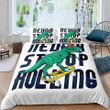 Dinosaur Cool Playing Skateboard Bed Sheets Duvet Cover Bedding Sets