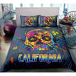 Colorful Skull California Bedding Set Bed Sheets Spread  Duvet Cover Bedding Sets