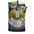 Softball Thunder Custom Duvet Cover Bedding Set With Your Name