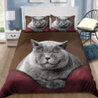 American Short Hair Cat Sleeping Bedding Set  Bed Sheets Spread  Duvet Cover Bedding Sets