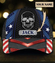 Custom Name Star Skull 3D Cap & Hat, Classic Cap, 3D Baseball Cap