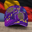Aboriginal Purple Turtles Australia Indigenous 3D Cap & Hat, Classic Cap, 3D Baseball Cap