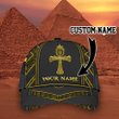 Custom Name Egyptian Ankh Symbol 3D Cap & Hat, 3D Baseball Cap, Classic Cap
