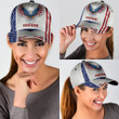Customize Name US Eagle 3D Cap & Hat, 3D Baseball Cap, Classic Cap