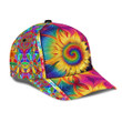 Sunflower Hippie Colorfull 3D Cap & Hat, Classic Cap, 3D Baseball Cap