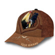 Personalized Premium Unique Cap Leather Rooster Heartbeat 3D Cap & Hat, Classic Cap, 3D Baseball Cap