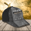 Personalized Name Man Of God 3D Cap & Hat, 3D Baseball Cap, Classic Cap