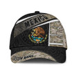 Personalized Name Mexico Aztec Camo 3D Cap & Hat, 3D Baseball Cap, Classic Cap
