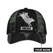 Personalized Name Rodeo Green 3D Cap & Hat, 3D Baseball Cap, Classic Cap