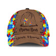 Personalized Mama Bear Autism Awareness 3D Cap & Hat, Classic Cap, 3D Baseball Cap