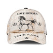 Personalized Horse Vintage 3D Cap & Hat, Classic Cap, 3D Baseball Cap