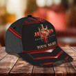Personalized Jesus Saved My Life Red Pattern 3D Cap & Hat, Classic Cap, 3D Baseball Cap