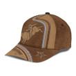 Personalized Bull Riding Leather 3D Cap & Hat, Classic Cap, 3D Baseball Cap