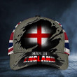 Made In England Vintage British Flag 3D Cap & Hat, Classic Cap, 3D Baseball Cap