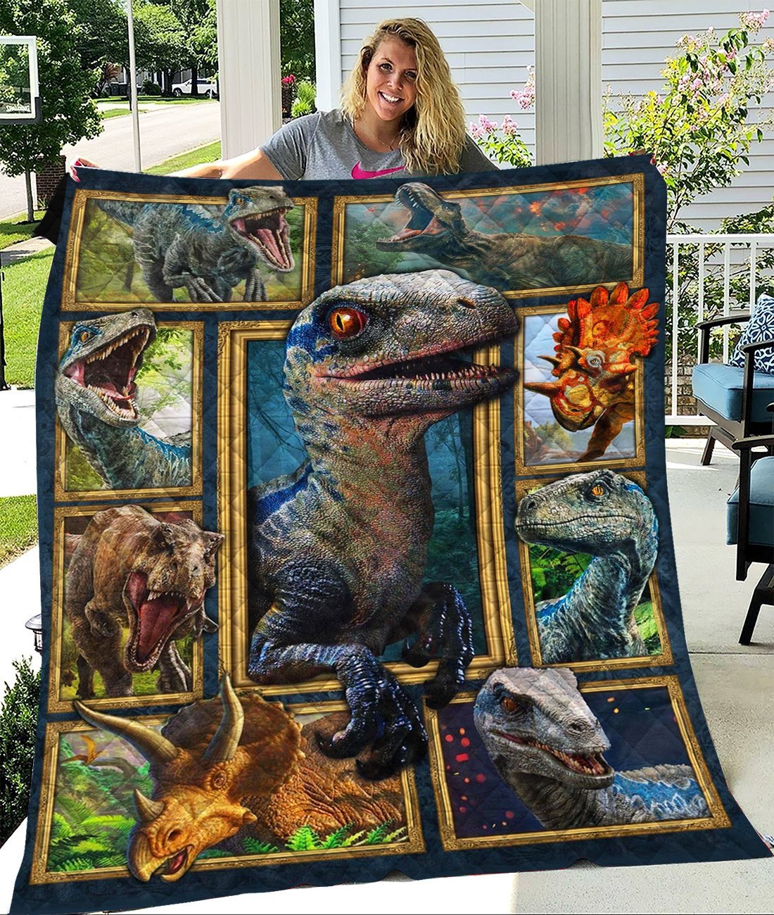 3d Dinosaur Quilt Blanket