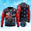 Biker Merry Christmas For Unisex Ugly Christmas Sweater, All Over Print