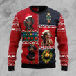 Dachshund Vintage Ugly Christmas Sweater, All Over Print Sweatshirt