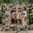 Rhino In Forest Quilt Blanket Great Customized Gifts For Birthday Christmas Thanksgiving Perfect Gifts For Rhino Lover